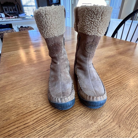 ⭐️ Timberland Earthkeepers Granby Brown Waterproof Moccasin Style Boots 6.5 M - Picture 6 of 13